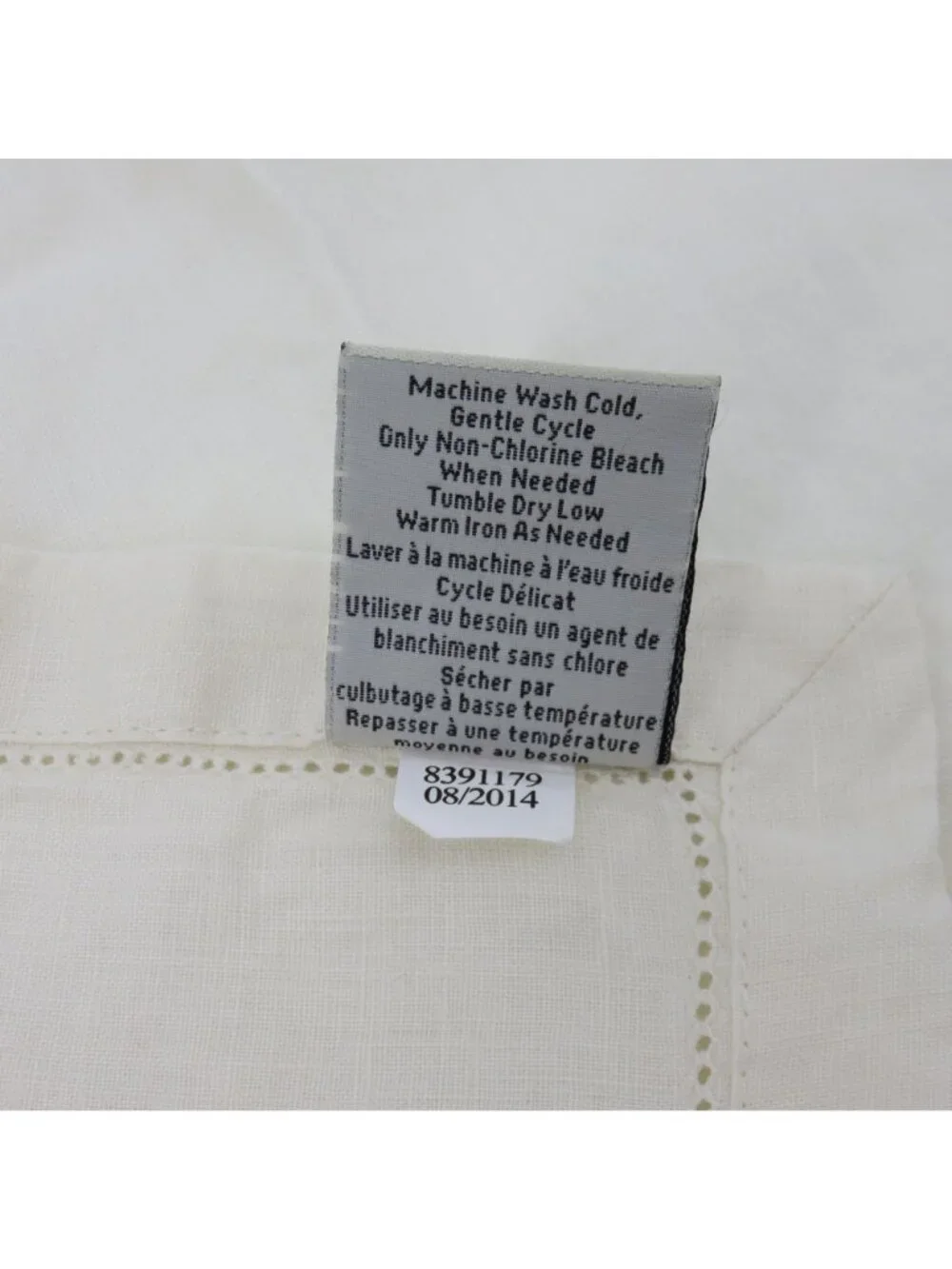 Pottery Barn Set of 8 Solid Beige Off White All Linen 20x20in Fabric Napkins
